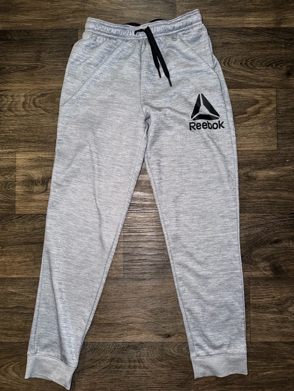 2 Pairs of Reebok Bigs Kids' Jogger Sweatpants Black & Light Gray Size XXL (18)